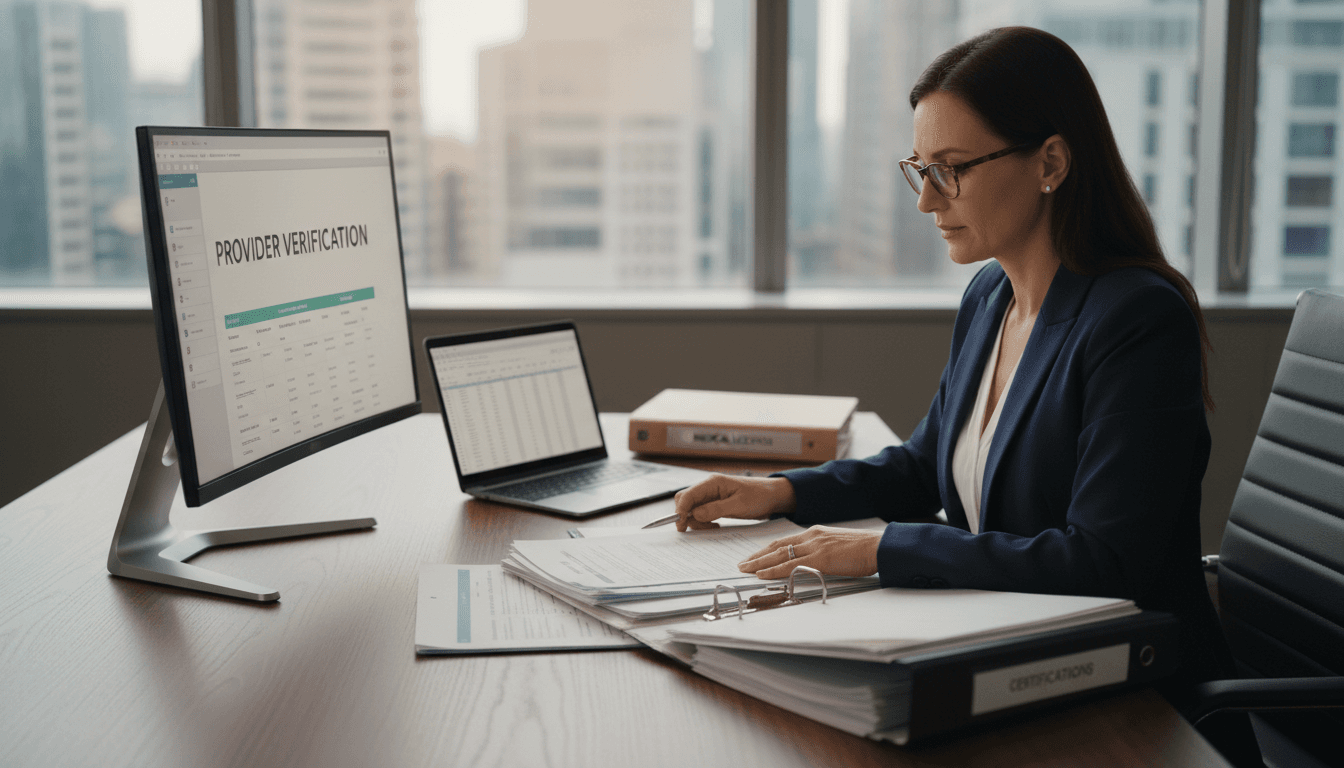 Provider credentialing and enrollment