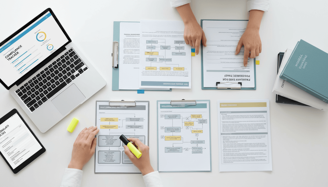 Healthcare compliance documents and credentialing materials